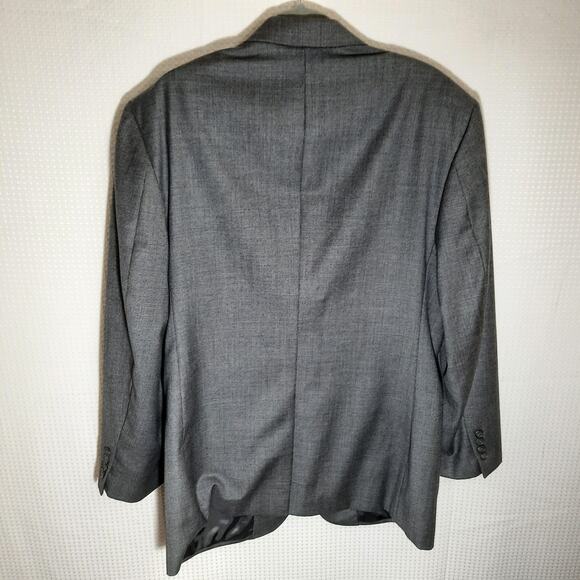 Jos. A. Bank 42R Blazer Mens Gray Herringbone Wool Sport Coat Jacket USA - Picture 6 of 9